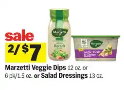Meijer Marzetti Veggie Dips 12 oz. or 6 pk/1.5 oz. or Salad Dressings 13 oz offer