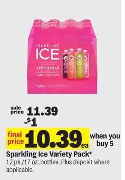 Meijer Sparkling Ice Variety Pack offer