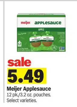 Meijer Meijer Applesauce offer