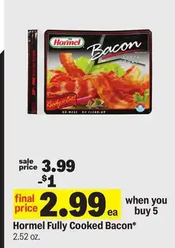Meijer Hormel Fully Cooked Bacon offer