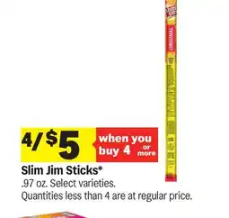 Meijer Slim Jim Sticks offer