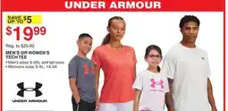 Dunham's Sports UNDER ARMOUR MEN'S OR WOMEN'S TECH TEE offer