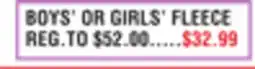 Dunham's Sports BOYS' OR GIRLS' FLEECE offer