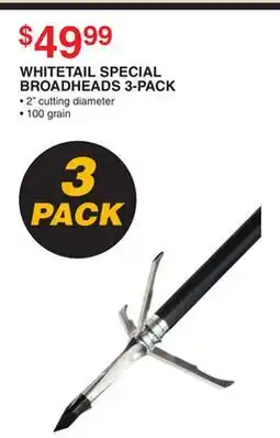 Dunham's Sports WHITETAIL SPECIAL BROADHEADS 3-PACK offer