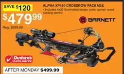 Dunham's Sports ALPHA XP410 CROSSBOW PACKAGE offer