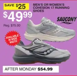 Dunham's Sports MEN'S OR WOMEN'S COHESION 17 RUNNING SHOES offer