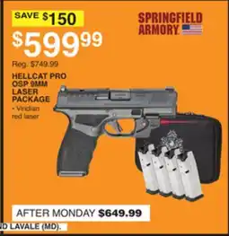 Dunham's Sports HELLCAT PRO OSP 9MM LASER PACKAGE offer