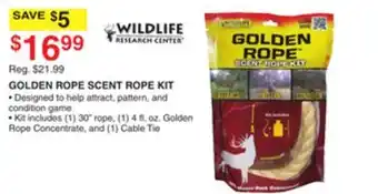 Dunham's Sports GOLDEN ROPE SCENT ROPE KIT offer