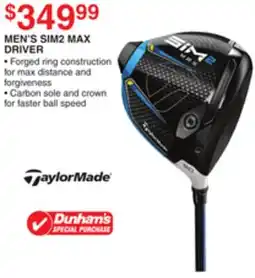 Dunham's Sports MEN'S SIM2 MAX DRIVER offer