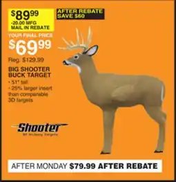 Dunham's Sports BIG SHOOTER BUCK TARGET offer