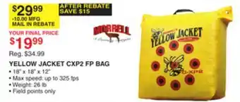 Dunham's Sports YELLOW JACKET CXP2 FP BAG offer