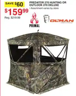Dunham's Sports PREDATOR 270 HUNTING OR OUTLOOK 270 DELUXE offer