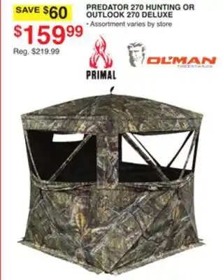 Dunham's Sports PREDATOR 270 HUNTING OR OUTLOOK 270 DELUXE offer