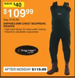 Dunham's Sports AMPHIB3.5MM CHEST NEOPRENE WADERS offer