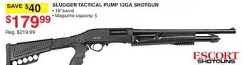 Dunham's Sports SLUGGER TACTICAL PUMP 12GA SHOTGUN offer