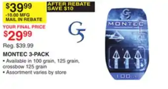 Dunham's Sports MONTEC 3-PACK offer