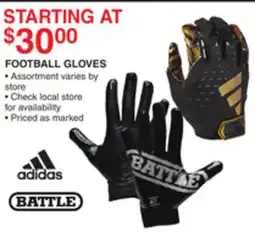 Dunham's Sports FOOTBALL GLOVES offer
