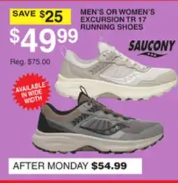 Dunham's Sports MEN'S OR WOMEN'S EXCURSION TR 17 RUNNING SHOES offer