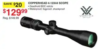Dunham's Sports COPPERHEAD 4-12X44 SCOPE offer