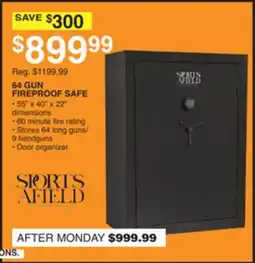 Dunham's Sports 64 GUN FIREPROOF SAFE offer