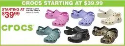 Dunham's Sports CROCS CLOGS FOR THE FAMILY offer