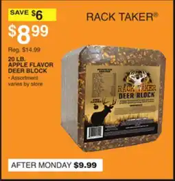 Dunham's Sports 20 LB. APPLE FLAVOR DEER BLOCK offer