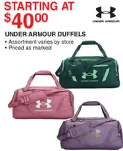 Dunham's Sports UNDER ARMOUR DUFFELS offer
