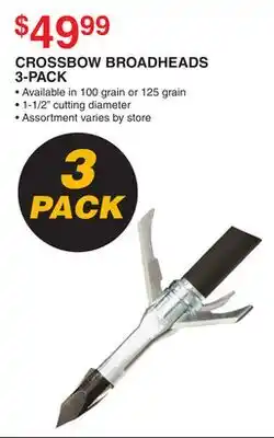 Dunham's Sports CROSSBOW BROADHEADS 3-PACK offer