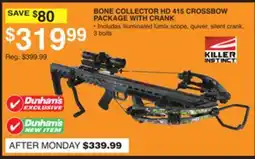 Dunham's Sports BONE COLLECTOR HD 415 CROSSBOW PACKAGE WITH CRANK offer