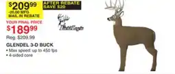 Dunham's Sports GLENDEL 3-D BUCK offer