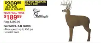 Dunham's Sports GLENDEL 3-D BUCK offer