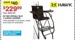 Dunham's Sports HAWK 20' BIG DENALI SLS 1.5-MAN LADDER offer