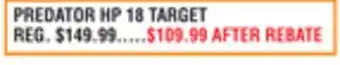 Dunham's Sports PREDATOR HP 18 TARGET offer