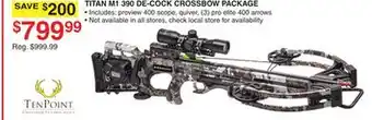 Dunham's Sports TITAN M1 390 DE-COCK CROSSBOW PACKAGE offer