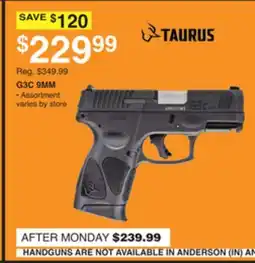 Dunham's Sports TAURUS G3C 9MM offer