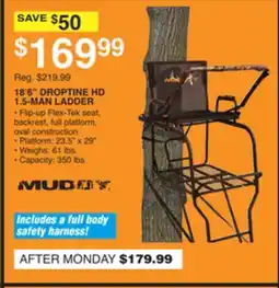 Dunham's Sports 18'6 DROPTINE HD 1.5-MAN LADDER offer