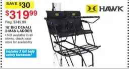Dunham's Sports HAWK 18' BIG DENALI 2-MAN LADDER offer
