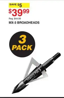 Dunham's Sports MX-3 BROADHEADS offer