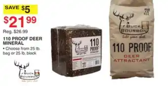 Dunham's Sports 110 PROOF DEER MINERAL offer