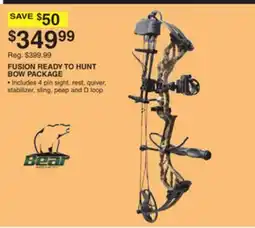 Dunham's Sports BEAR ARCHERY FUSION READY TO HUNT BOW PACKAGE offer