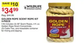 Dunham's Sports GOLDEN ROPE SCENT ROPE KIT 3-PIECE offer