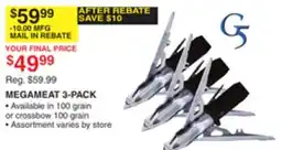Dunham's Sports MEGAMEAT 3-PACK offer
