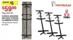 Dunham's Sports 3-PACK ASCEND OR FAST STICKS CLIMBING STICK offer