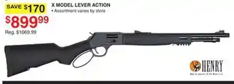 Dunham's Sports X MODEL LEVER ACTION offer