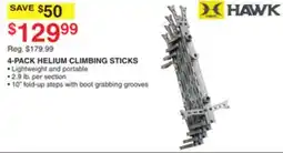 Dunham's Sports 4-PACK HELIUM CLIMBING STICKS offer