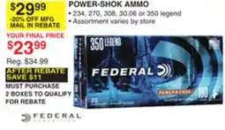 Dunham's Sports POWER-SHOK AMMO offer