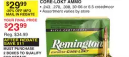 Dunham's Sports CORE-LOKT AMMO offer