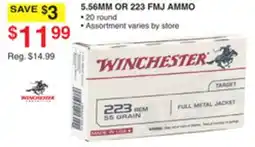 Dunham's Sports 5.56MM OR 223 FMJ AMMO offer