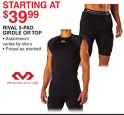Dunham's Sports RIVAL 5-PAD GIRDLE OR TOP offer