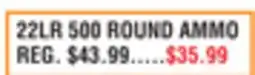 Dunham's Sports 22LR 500 ROUND AMMO offer